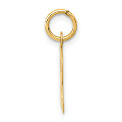 14K Small Block Initial R Charm