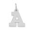 14KW Small Block Letter A Initial Charm