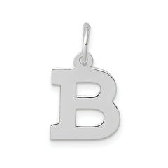 14KW Small Block Letter B Initial Charm
