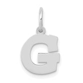 14KW Small Block Letter G Initial Charm