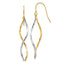 Twist Dangle Earrings in 14K Two-Tone Gold - Sophia Jewelers