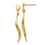 14k Polished Fancy Dangle Post Earrings
