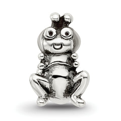 Sterling Silver 925 Antiqued Grasshopper Bead for Kids Durable Craftsmanship