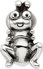 Sterling Silver 925 Antiqued Grasshopper Bead for Kids Durable Craftsmanship