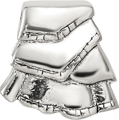 Sterling Silver 925 Kids Skirt Bead with Antiqued Finish Solid