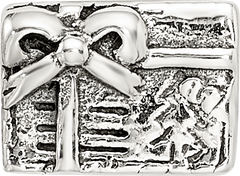 Sterling Silver 925 Kids Bead Antiqued Christmas Gift Charm