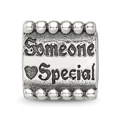 Sterling Silver 925 Antiqued Triangle Bead for Someone Special