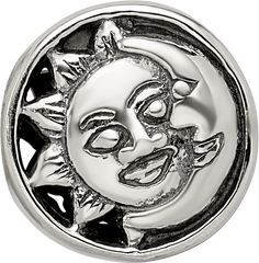 Sterling Silver Reflections Sun/Moon Bead