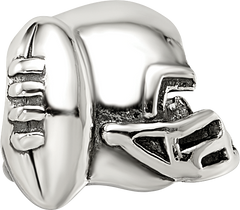 Sterling Silver Reflections Football Helmet Bead