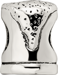 Sterling Silver 925 Beer Mug Bead with Antiqued Finish Solid Themed Design