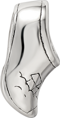 Sterling Silver 925 Holland Shoe Bead with Antiqued Finish