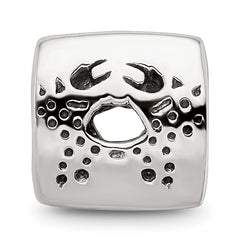 Sterling Silver 925 Cancer Zodiac Bead with Antiqued Finish Themed and Solid