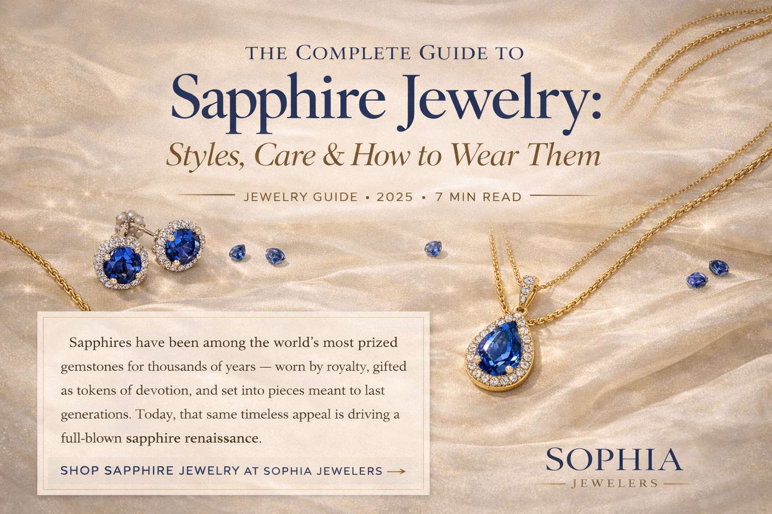 The Complete Guide to Sapphire Jewelry: Styles, Care & How to Wear Them