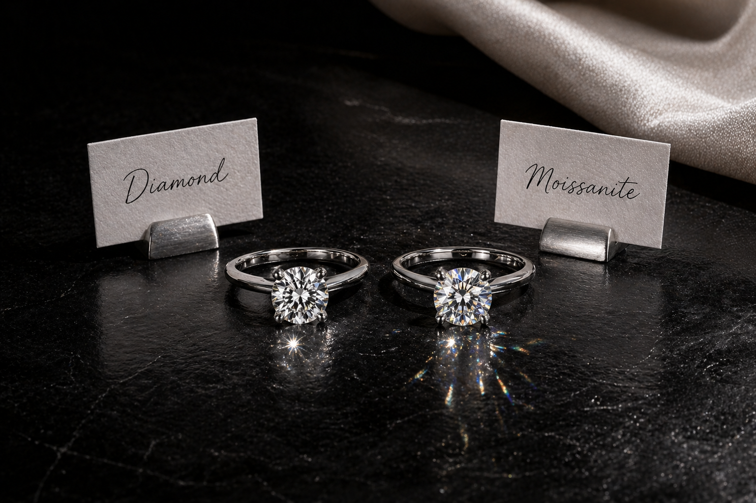 Moissanite vs Diamond