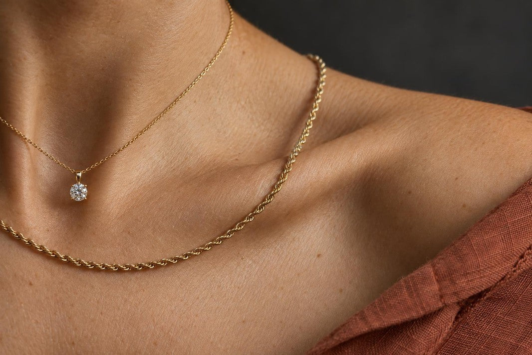 extreme close-up macro of a single woman's collarbone, one collarbone only