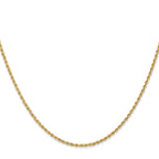 14K 36 inch 1.5mm Regular Rope with Lobster Clasp Chain