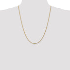 14K 24 inch 1.75mm Diamond-cut Rope with Lobster Clasp Chain