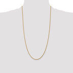 14K 28 inch 1.75mm Diamond-cut Rope with Lobster Clasp Chain