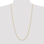 14K 30 inch 2mm Regular Rope with Lobster Clasp Chain