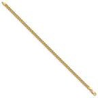 14k 3.75mm Wide Double Strand Rope 8 inch Bracelet