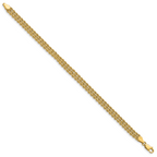 14k 5.5mm Wide Triple Strand Rope 8 inch Bracelet