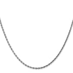 10K White Gold 1.75mm Rope Chain - view 2