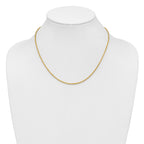 14K 18 inch 2mm Diamond-cut Rope with Lobster Clasp Chain