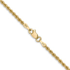 14K 36 inch 2.25mm Regular Rope with Lobster Clasp Chain