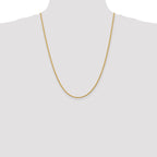 14K 24 inch 2.25mm Regular Rope with Lobster Clasp Chain