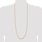 14K 36 inch 2.25mm Regular Rope with Lobster Clasp Chain