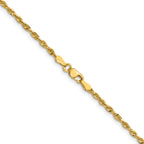 Cashmere Rope Necklace in 14K Yellow Gold, 2.25mm Diamond-Cut - Sophia Jewelers