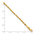 Cashmere Rope Necklace in 14K Yellow Gold, 2.25mm Diamond-Cut - Sophia Jewelers