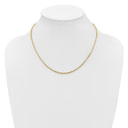 Cashmere Rope Necklace in 14K Yellow Gold, 2.25mm Diamond-Cut - Sophia Jewelers