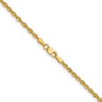 Cashmere Rope Necklace in 14K Yellow Gold, 2.25mm - Sophia Jewelers