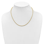 Cashmere Rope Necklace in 14K Yellow Gold, 2.25mm - Sophia Jewelers