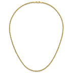 Cashmere Rope Necklace in 14K Yellow Gold, 2.25mm - Sophia Jewelers