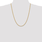 14K 24 inch 2.75mm Diamond-cut Rope with Lobster Clasp Chain