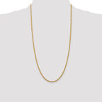 14K 26 inch 2.75mm Diamond-cut Rope with Lobster Clasp Chain