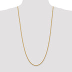 14K 30 inch 2.75mm Diamond-cut Rope with Lobster Clasp Chain