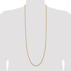 14K 36 inch 2.75mm Diamond-cut Rope with Lobster Clasp Chain