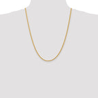 14K 24 inch 2.75mm Regular Rope with Lobster Clasp Chain