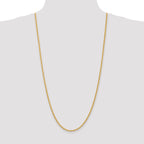 14K 30 inch 2.75mm Regular Rope with Lobster Clasp Chain