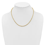 Cashmere Rope Necklace in 14K Yellow Gold, 2.95mm Diamond-Cut - Sophia Jewelers
