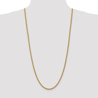 14K 30 inch 3mm Regular Rope with Lobster Clasp Chain