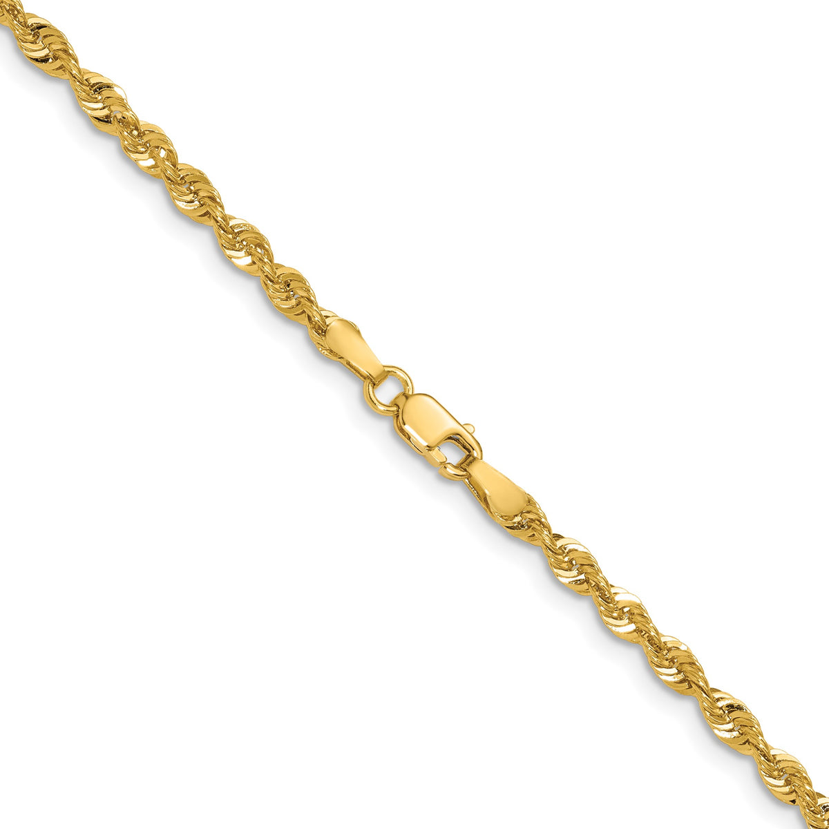 Cashmere Rope Chain in 14K Yellow Gold - Sophia Jewelers