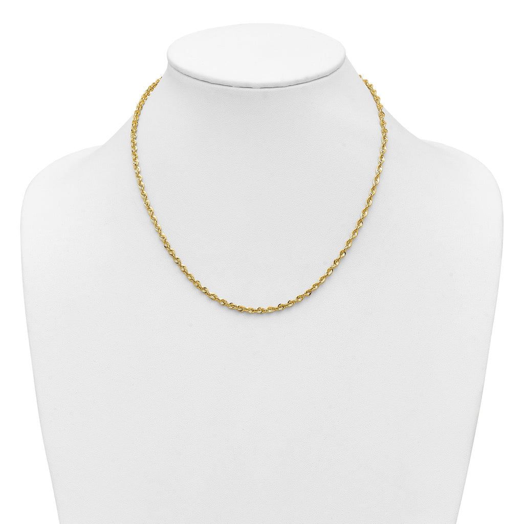 Cashmere Rope Chain in 14K Yellow Gold - Sophia Jewelers