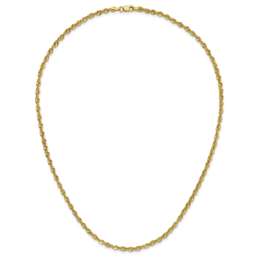 Cashmere Rope Chain in 14K Yellow Gold - Sophia Jewelers