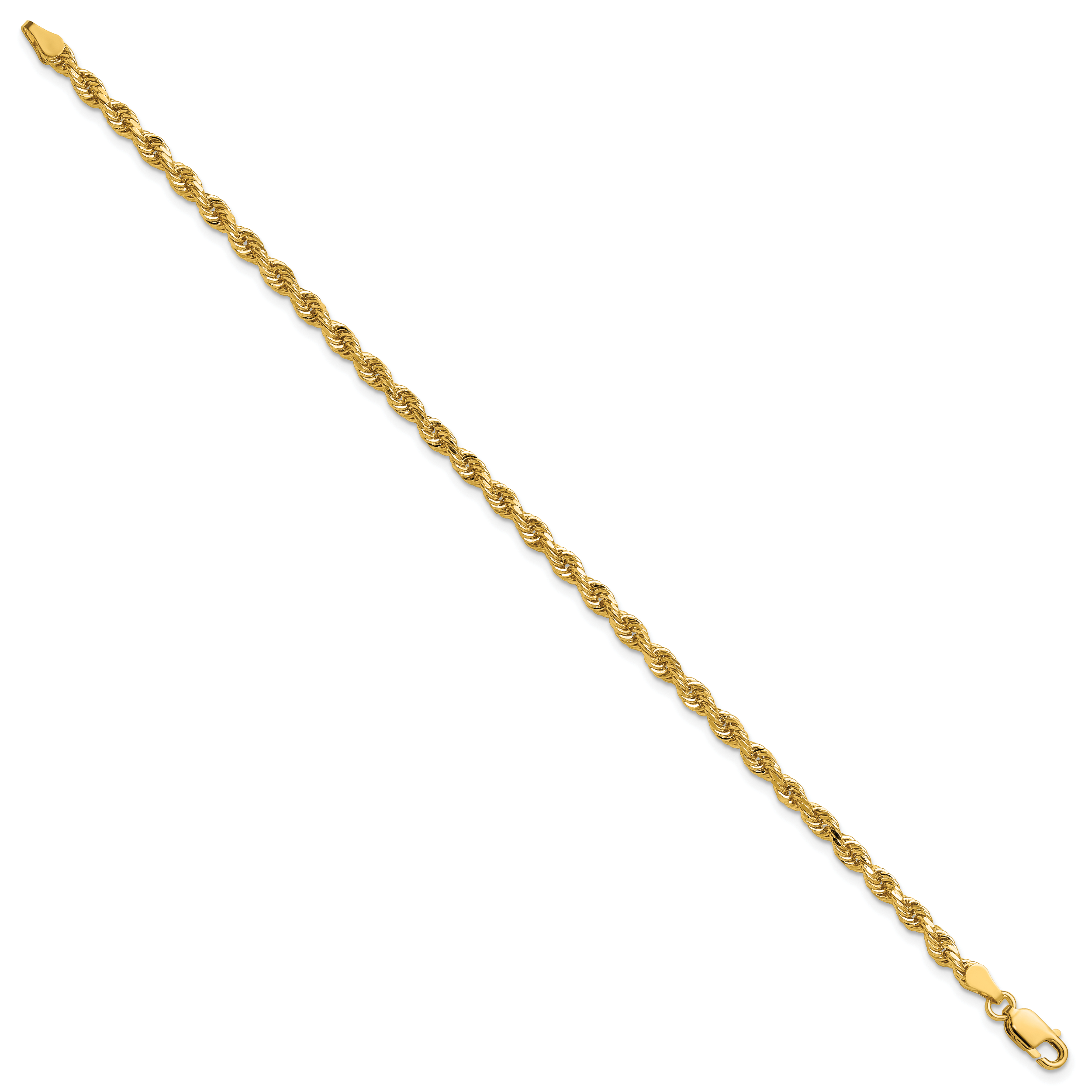 Diamond-Cut Rope Chain in 14K Yellow Gold Secondary image