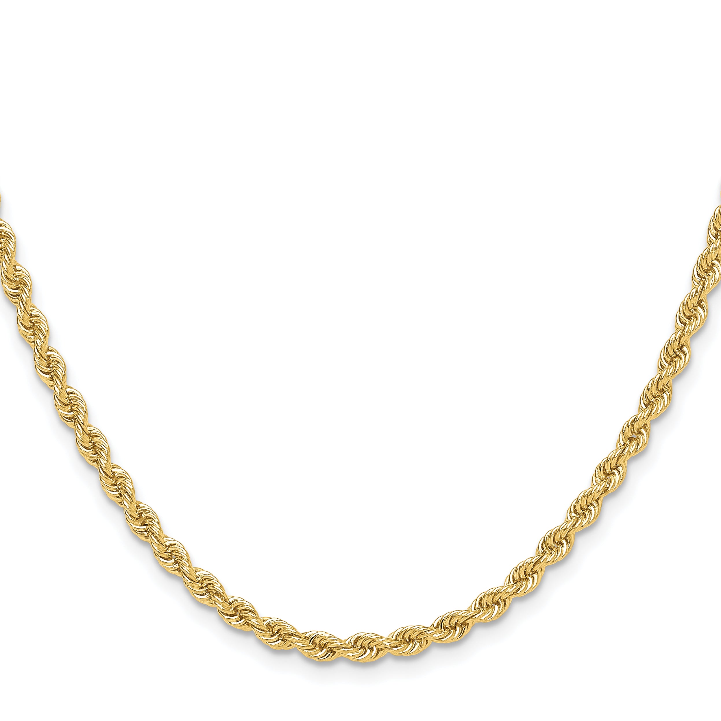 14k 3.3mm Regular Rope Chain