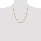14k 3.3mm Regular Rope Chain